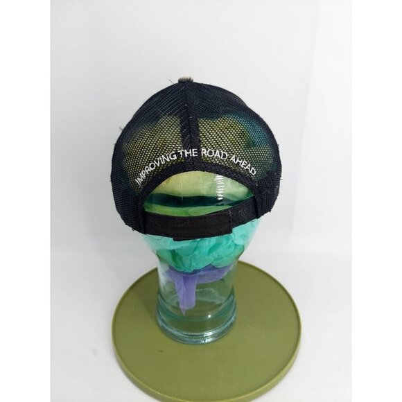 Albina Asphalt Green Camoflauge Hook n Loop Hat American Flag - Picture 3 of 6